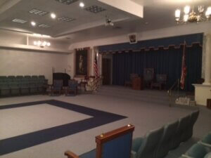 Northwest Masonic Temple lodge room